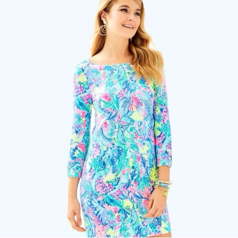 Lilly Pulitzer UPF 50+ Sophie Dress in Mermaid’s cove size small NWT